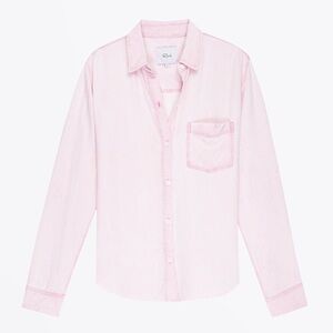 rails ingrid raw hem chambray - pink size xs
